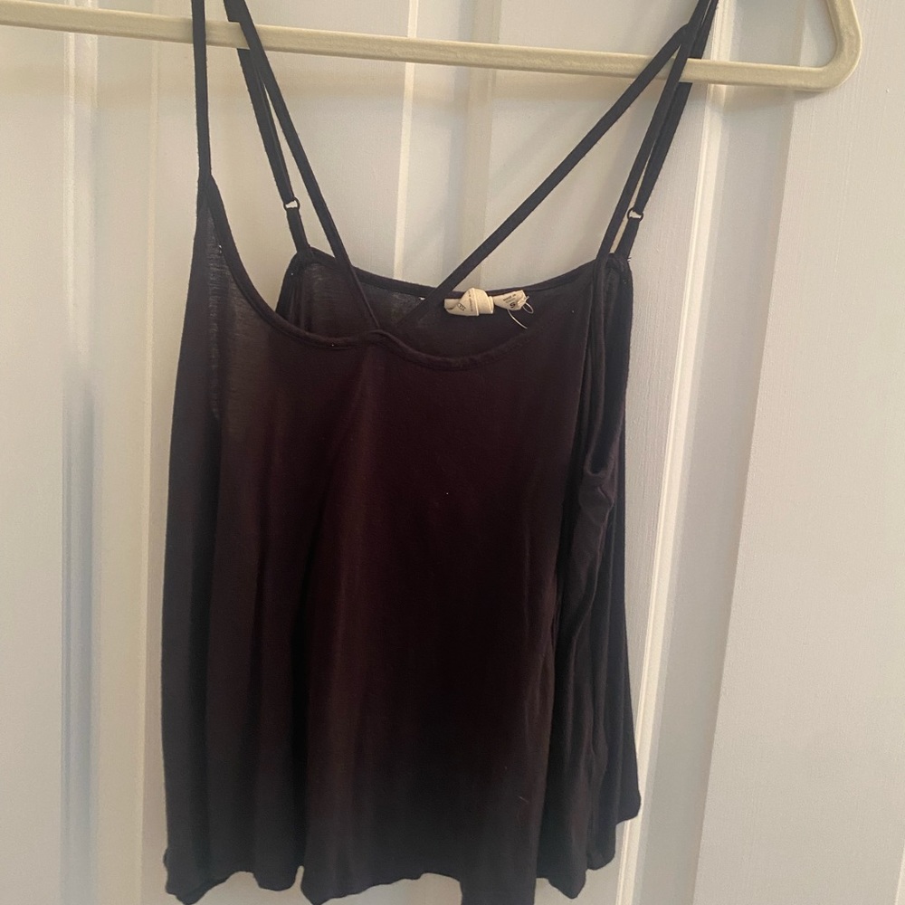 Small Black Cropped Tank Top